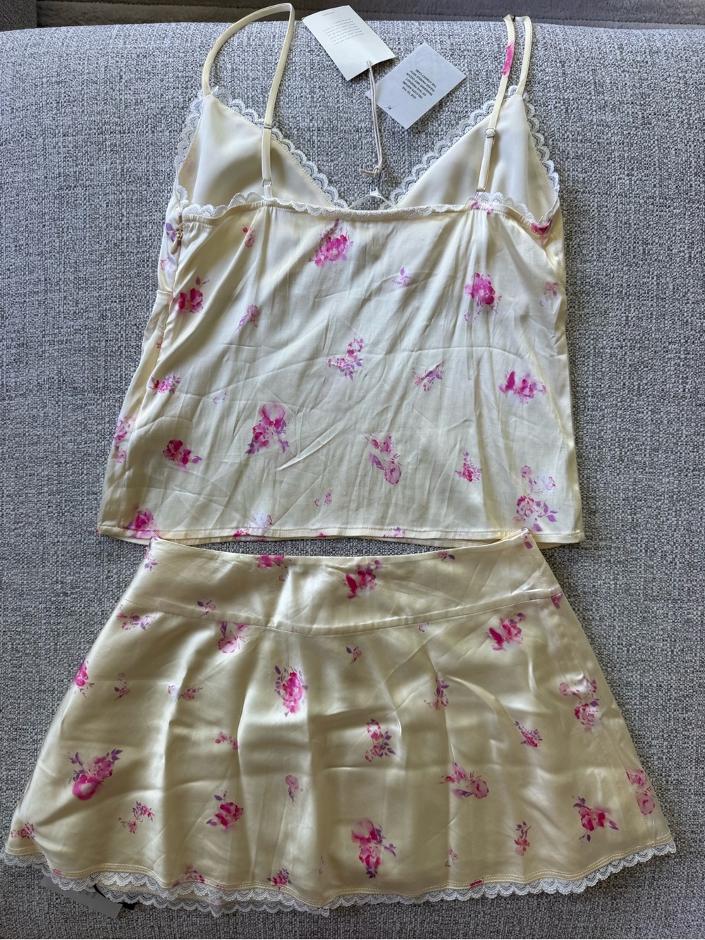 Tularosa Floral Satin Cami & Mini Skirt Set – NWT - Picture 9 of 12